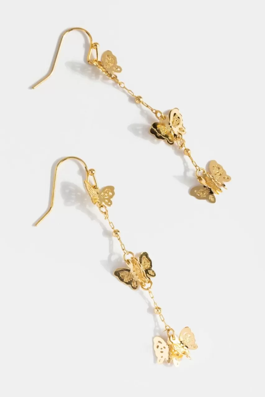 Francesca's Aalia Butterfly Linear Earrings