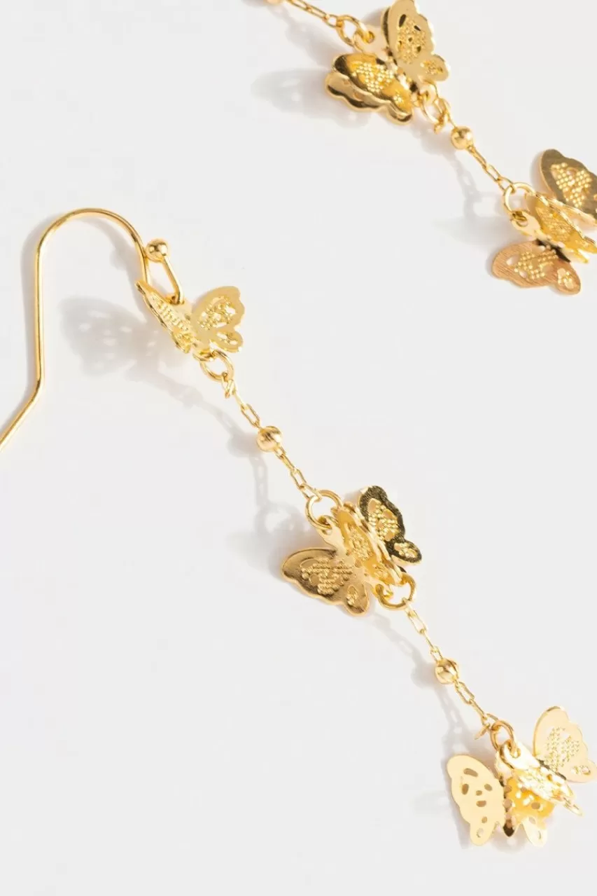 Francesca's Aalia Butterfly Linear Earrings
