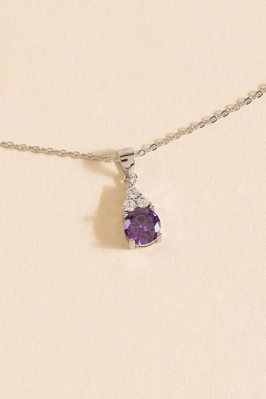 Francesca's Aaliyah Crystal Pendant Necklace