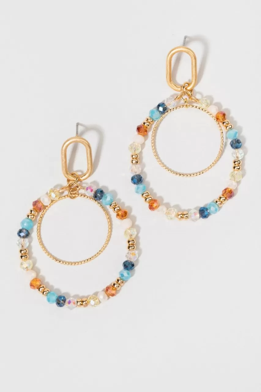 Francesca's Adair Glass Bead Earrings