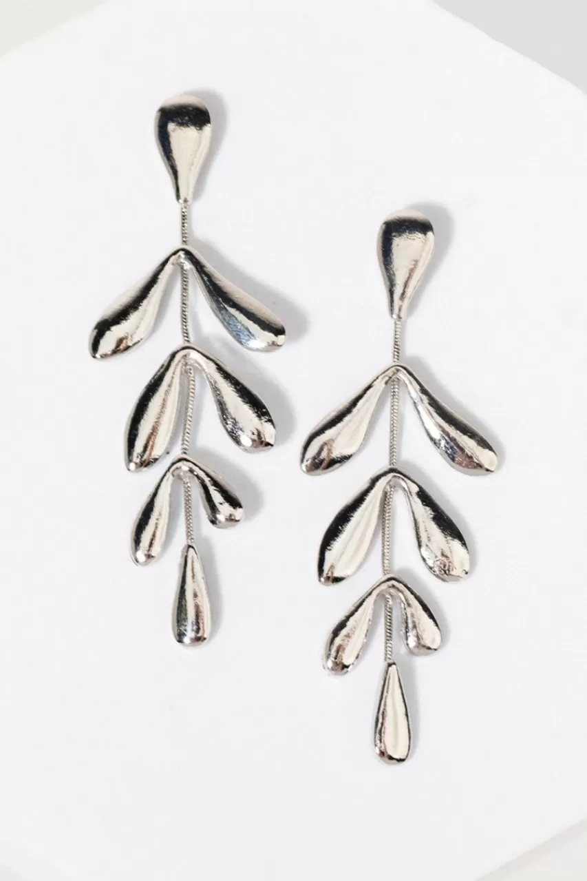 Francesca's Adalyn Abstract Leaf Drop Earrings