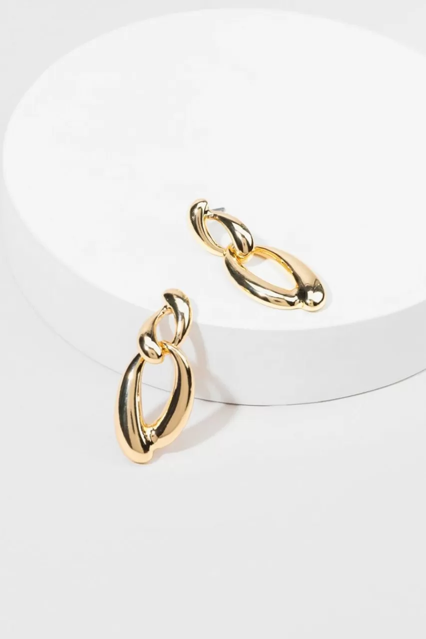 Francesca's Addy Interlink Chain Dangle Earrings