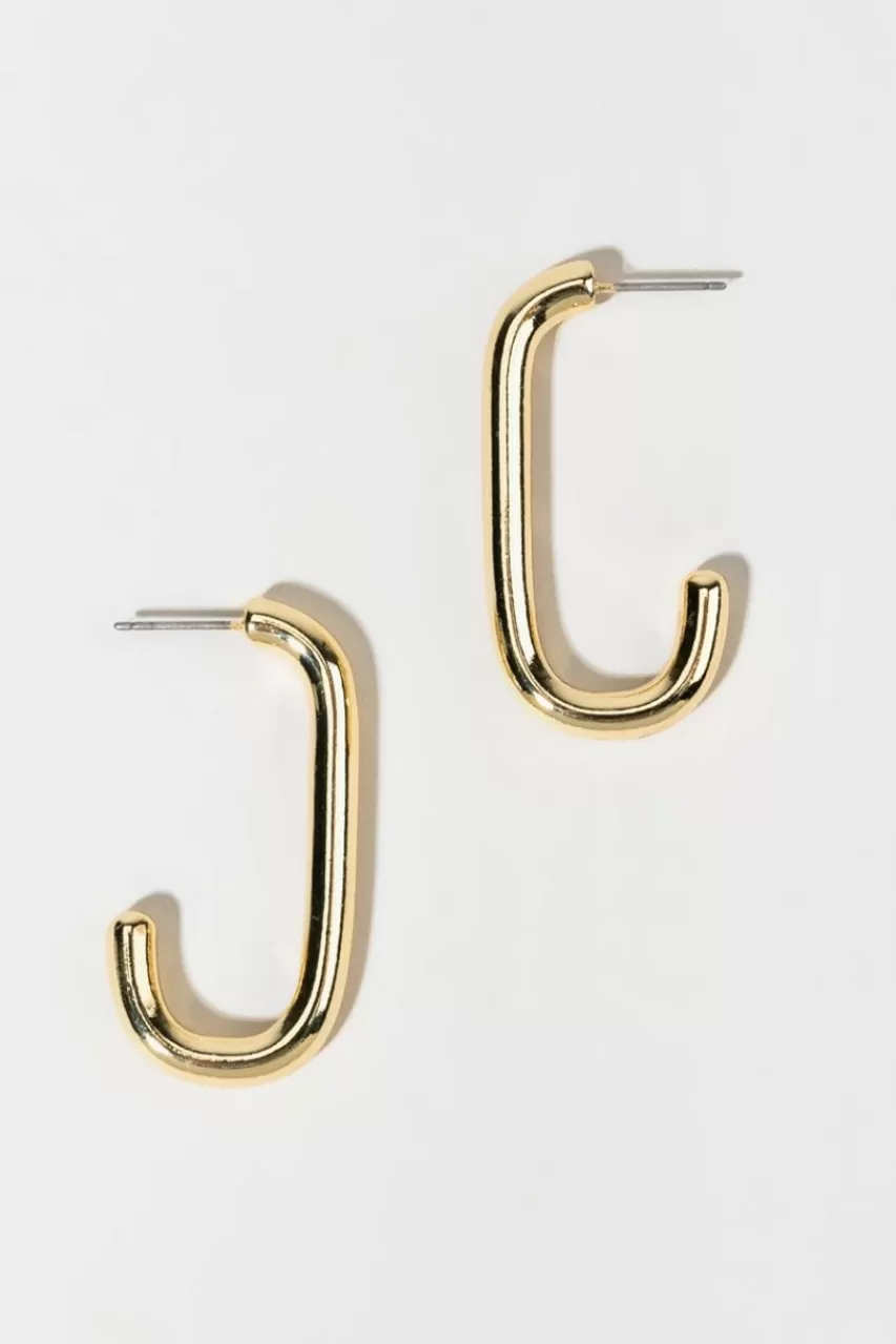 Francesca's Addyson En Hoop Earrings