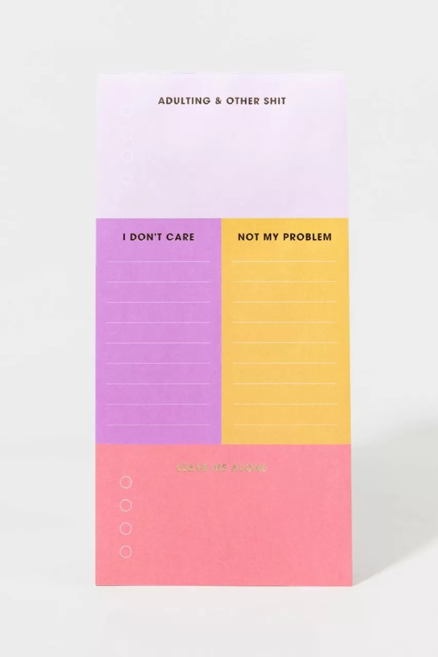 Francesca's Adulting Stationary List Pad