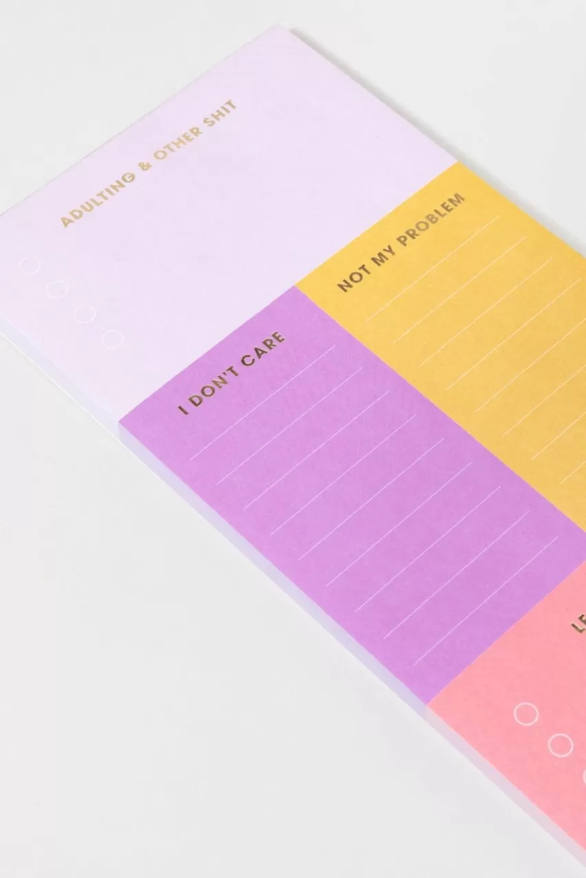 Francesca's Adulting Stationary List Pad