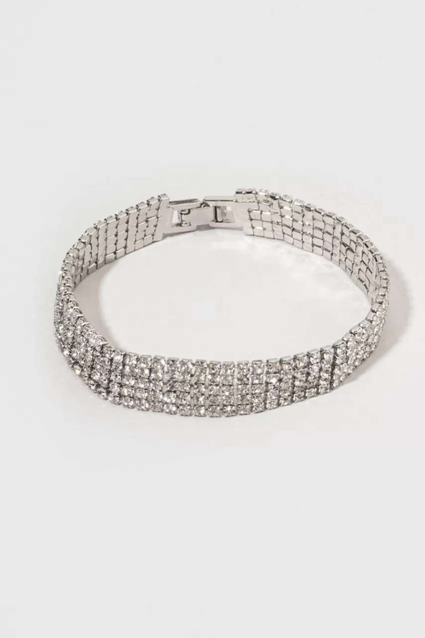 Francesca's Alaia Thick Tennis Strand Bracelet