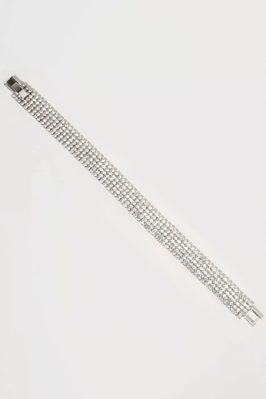 Francesca's Alaia Thick Tennis Strand Bracelet
