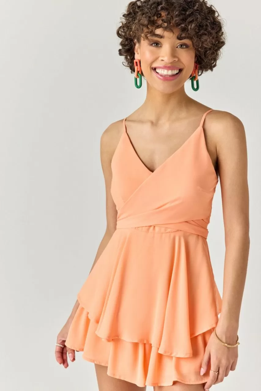 Francesca's Alene Cross Front Romper