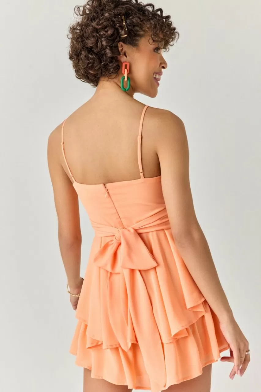 Francesca's Alene Cross Front Romper