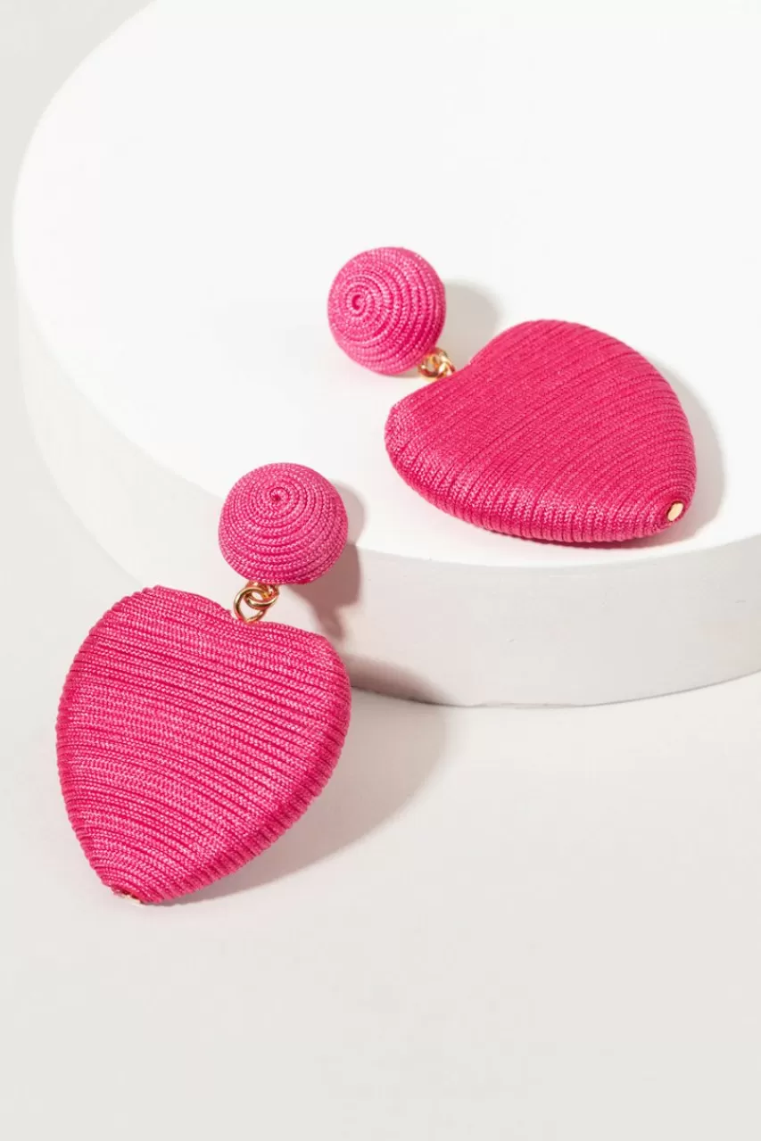 Francesca's Aleta Heart Drop Earrings