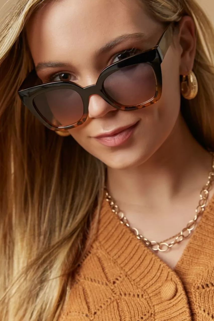 Francesca's Alexis Two Tone Ombre Sunglasses