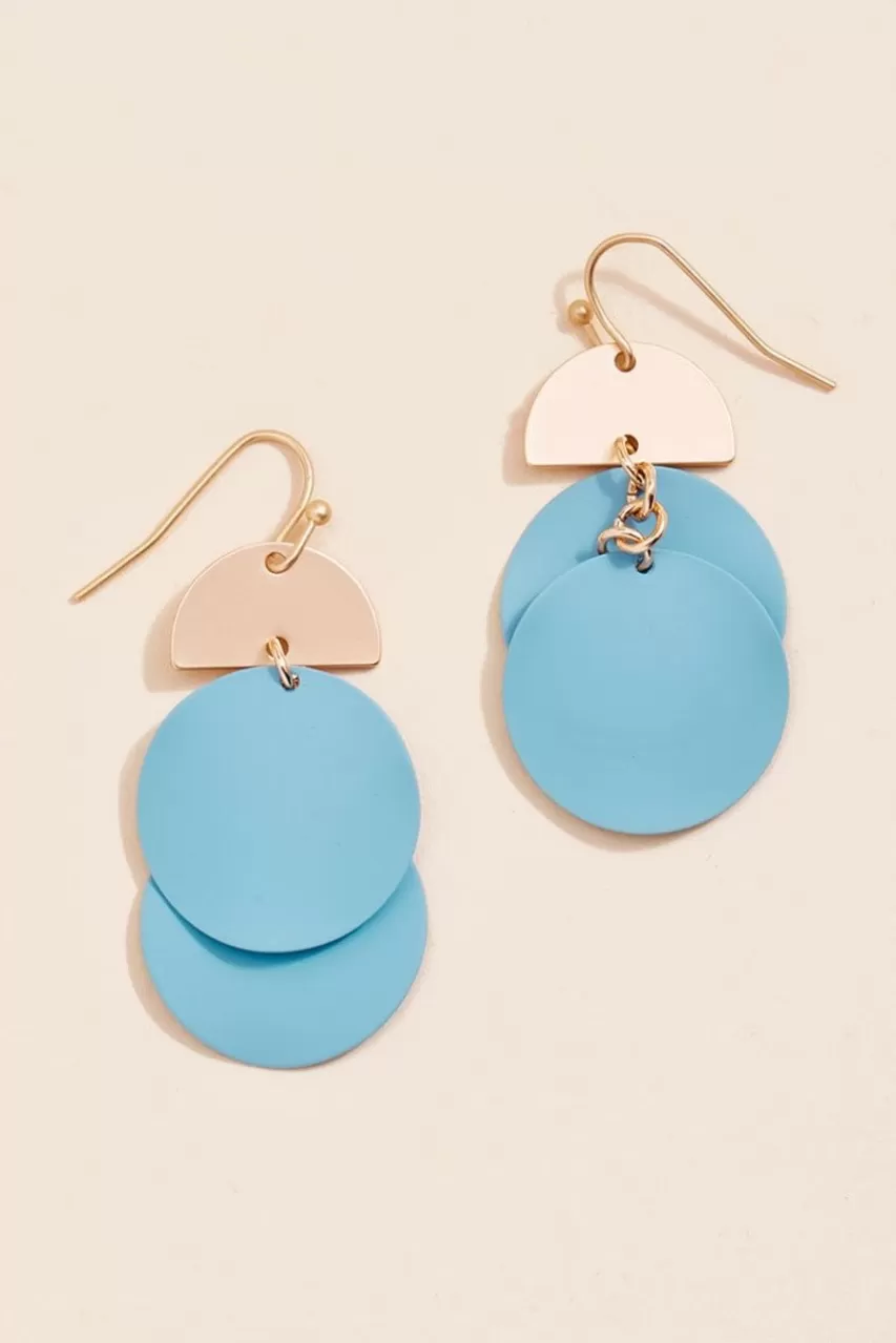 Francesca's Alice Coin Drop Earrings