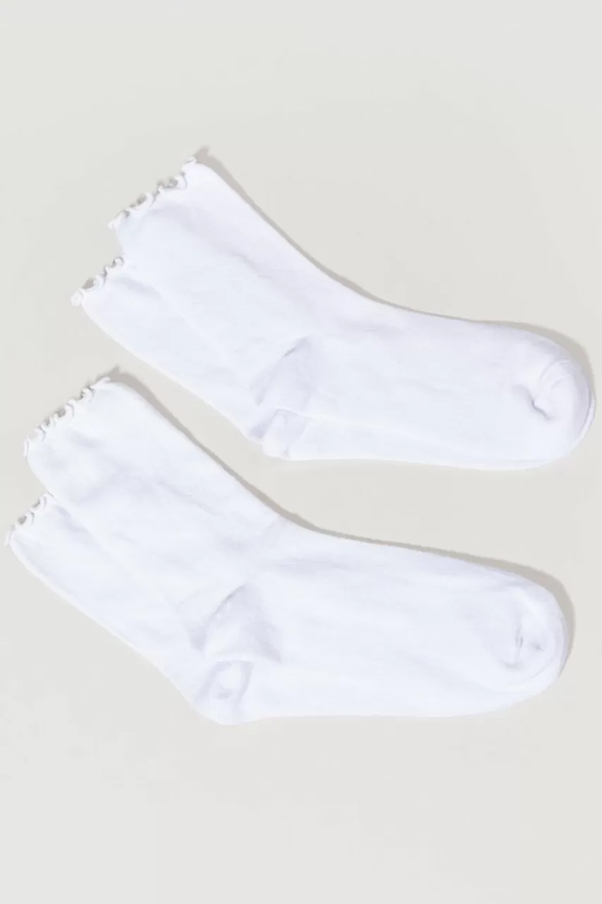 Francesca's Alice Mini Ruffle Socks