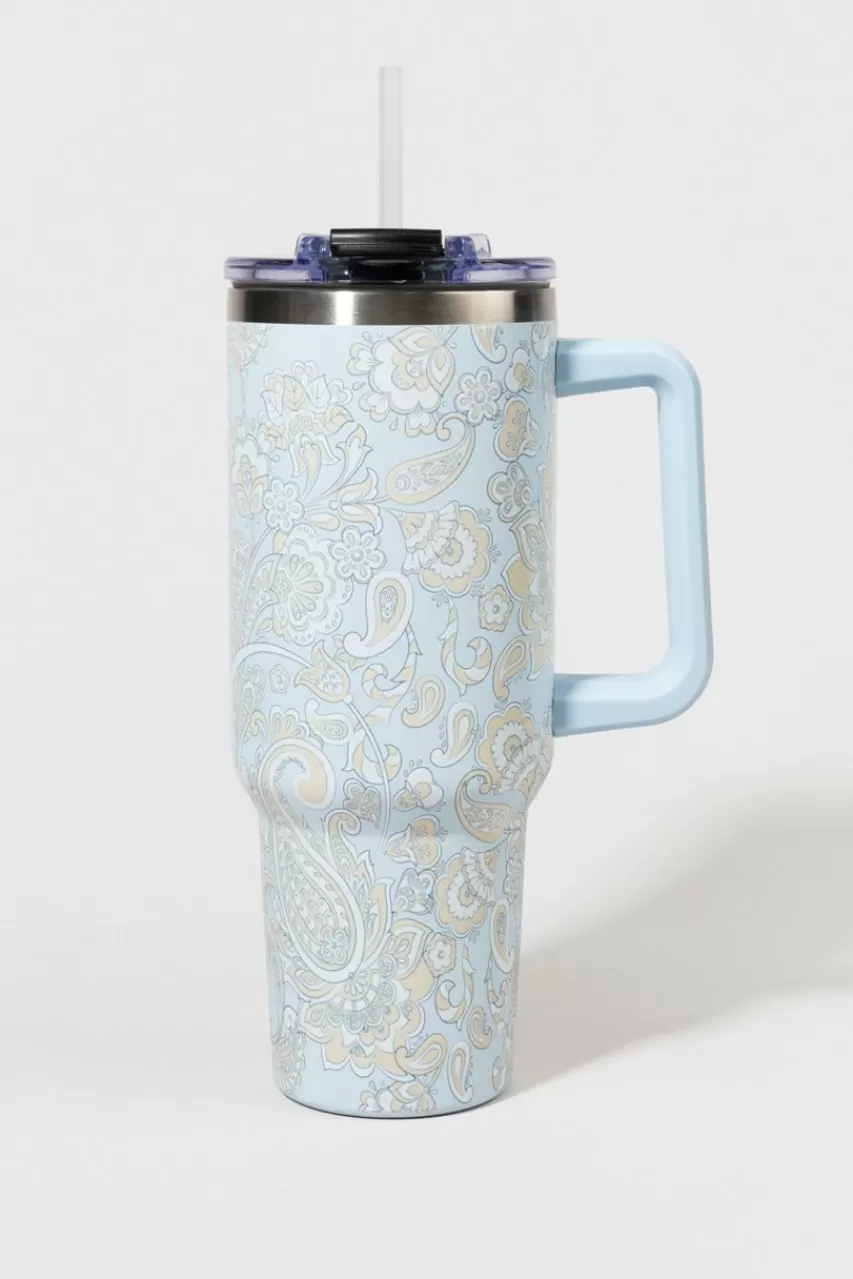 Francesca's Alice Paisley 40Oz Stainless Steel Mug