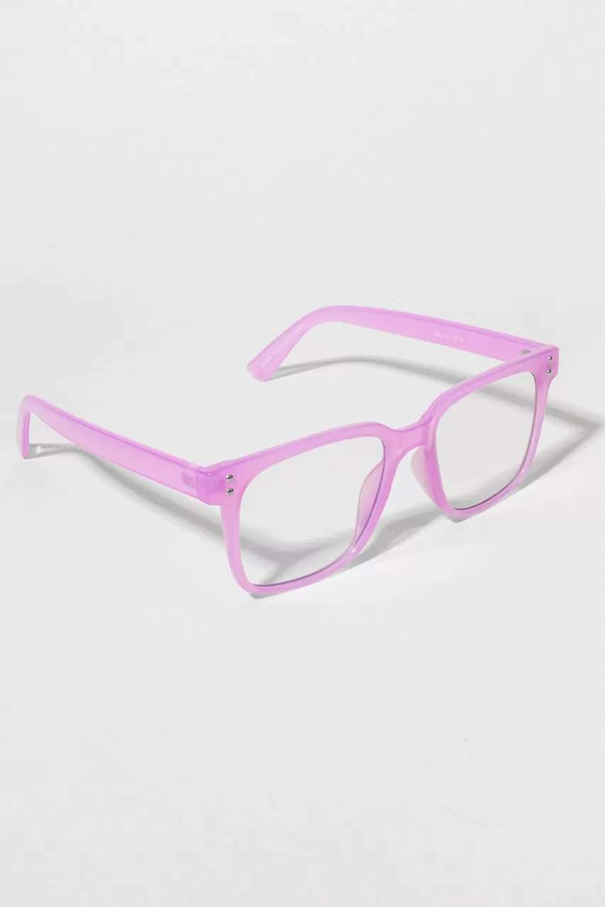 Francesca's Alice Rectangular Blue Light Glasses