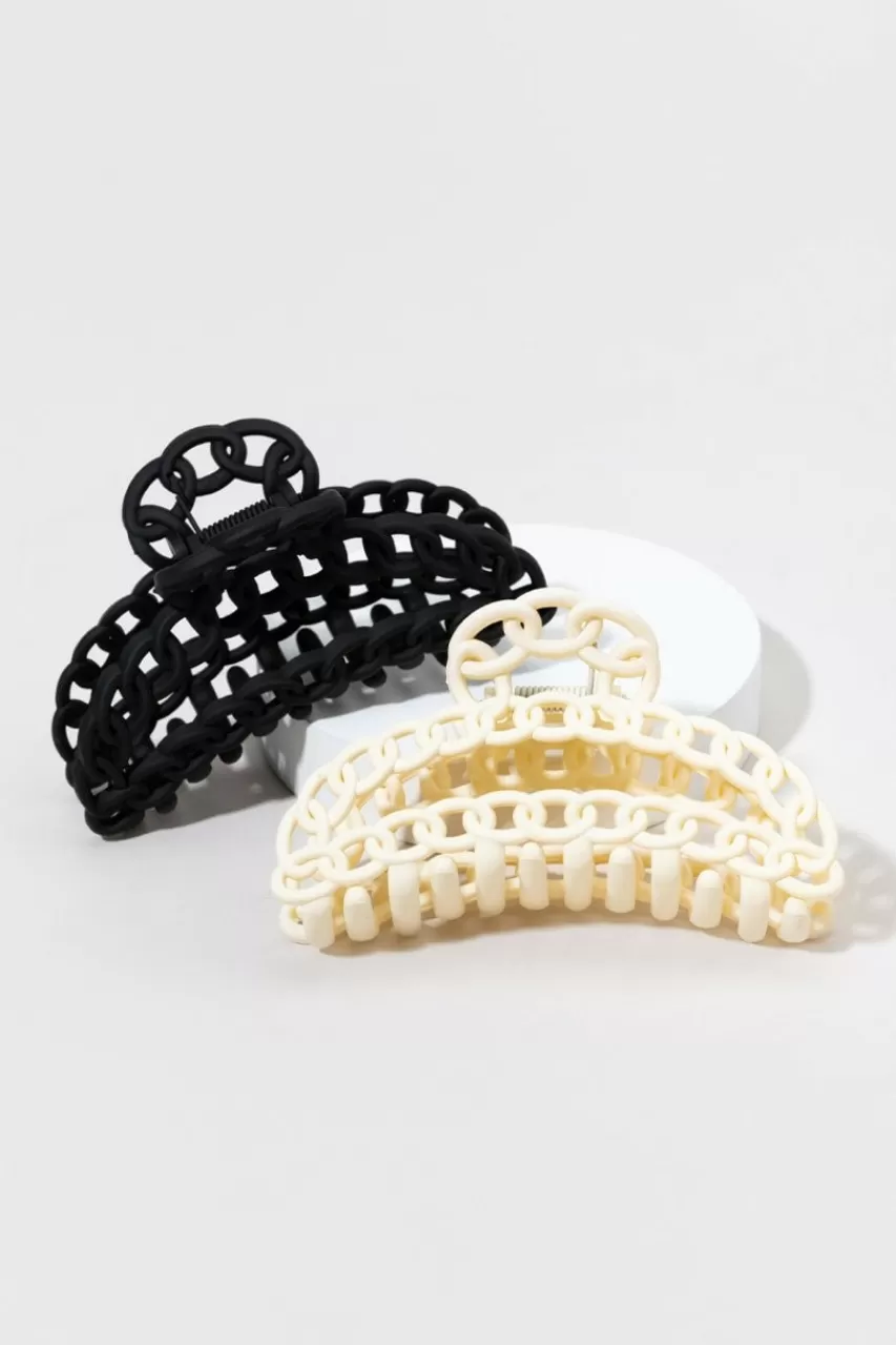 Francesca's Alicia Chain Link Claw Clip Set
