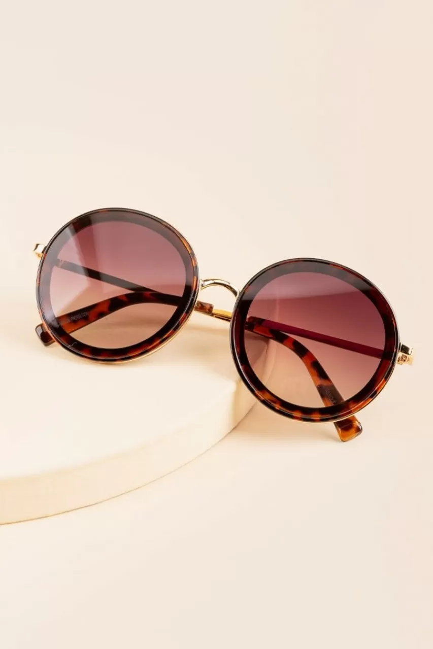 Francesca's Alicia Oversize Round Glasses