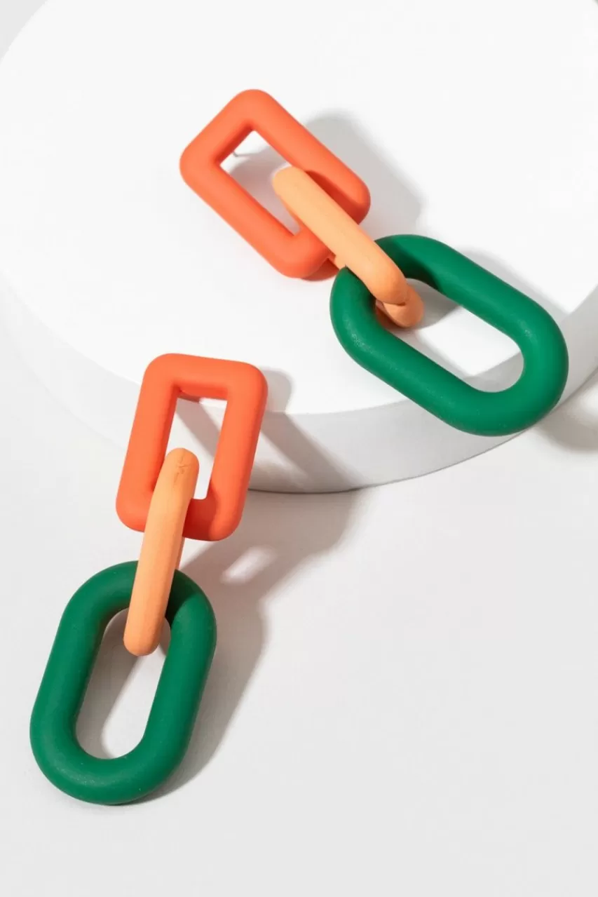 Francesca's Alison Chunky Chain Link Drop Earrings