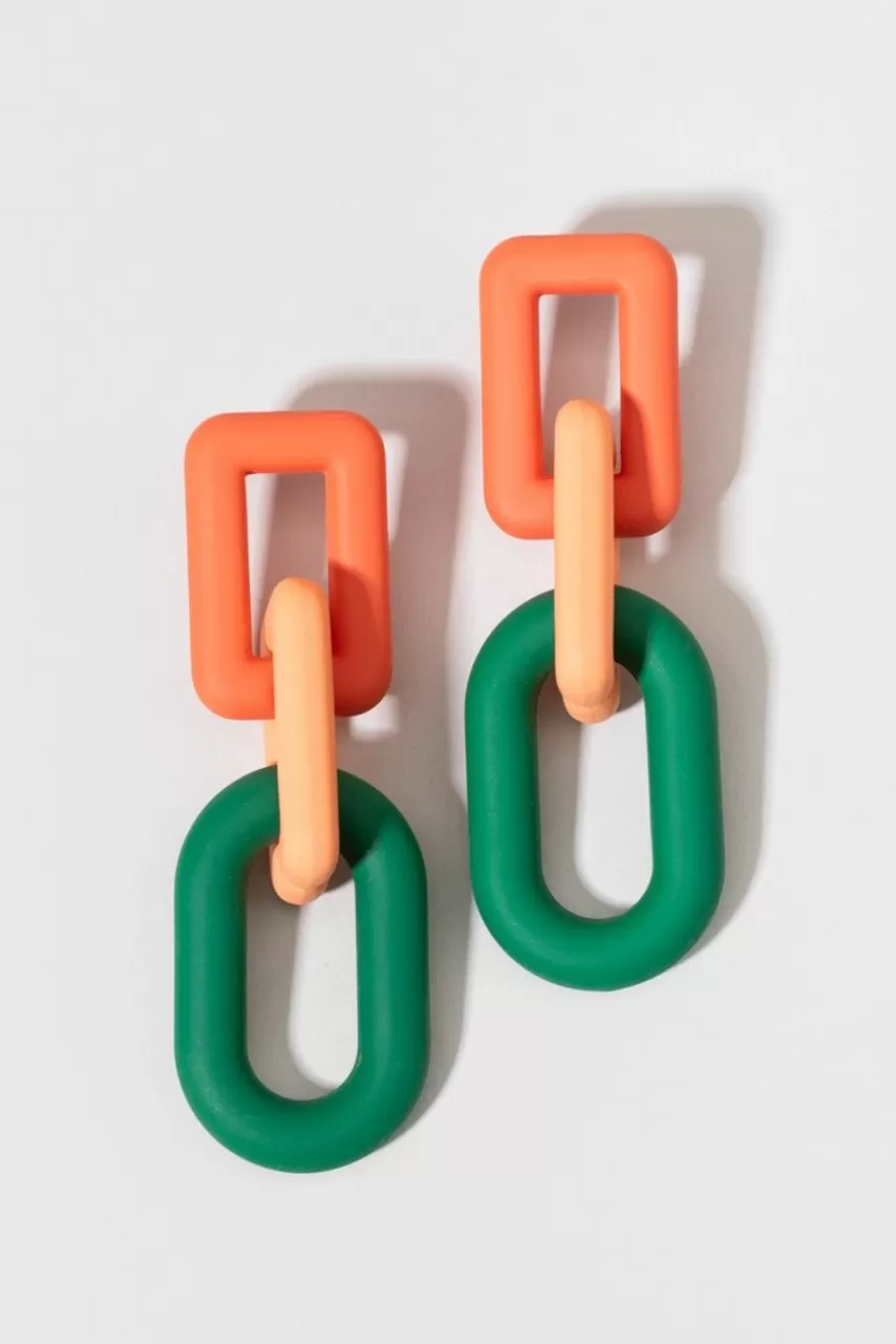 Francesca's Alison Chunky Chain Link Drop Earrings