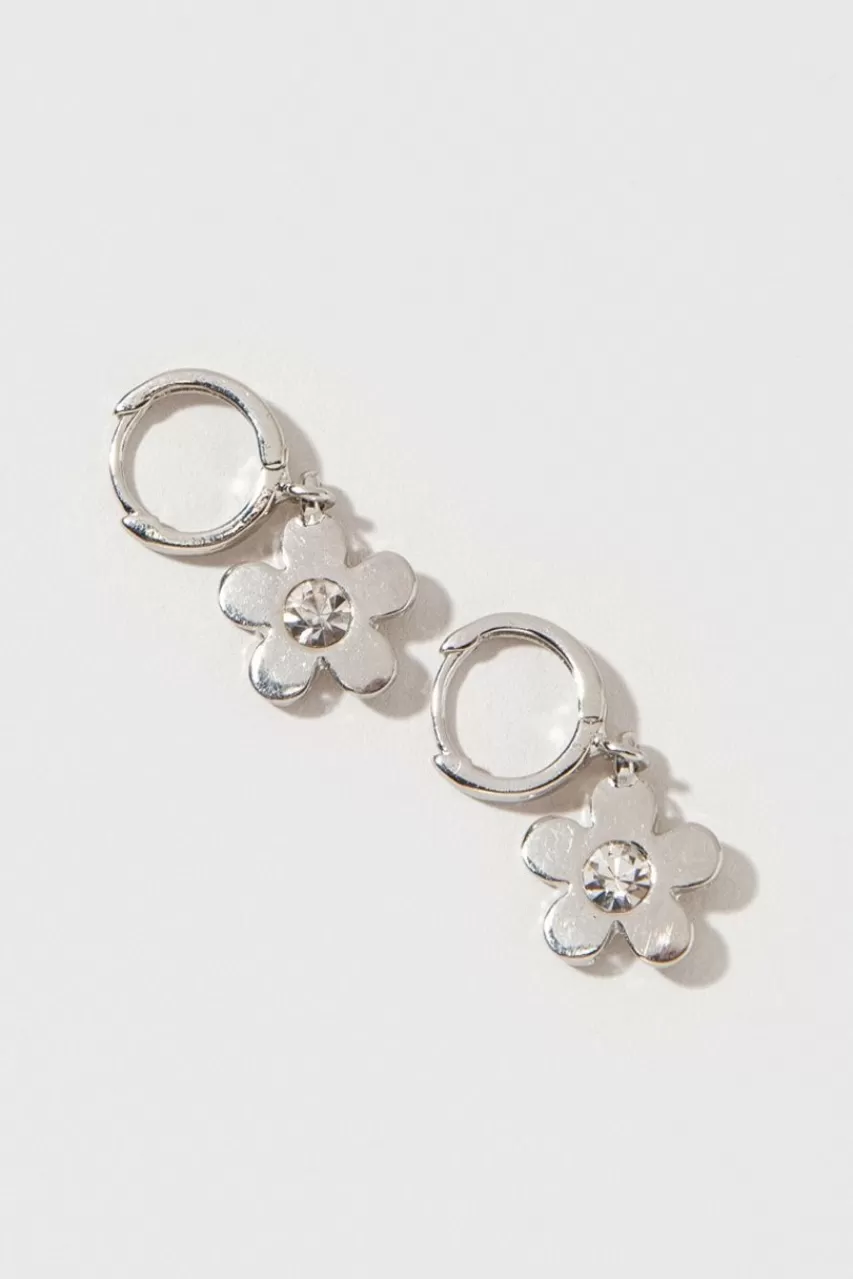 Francesca's Alison Glass Daisy Charm Earrings