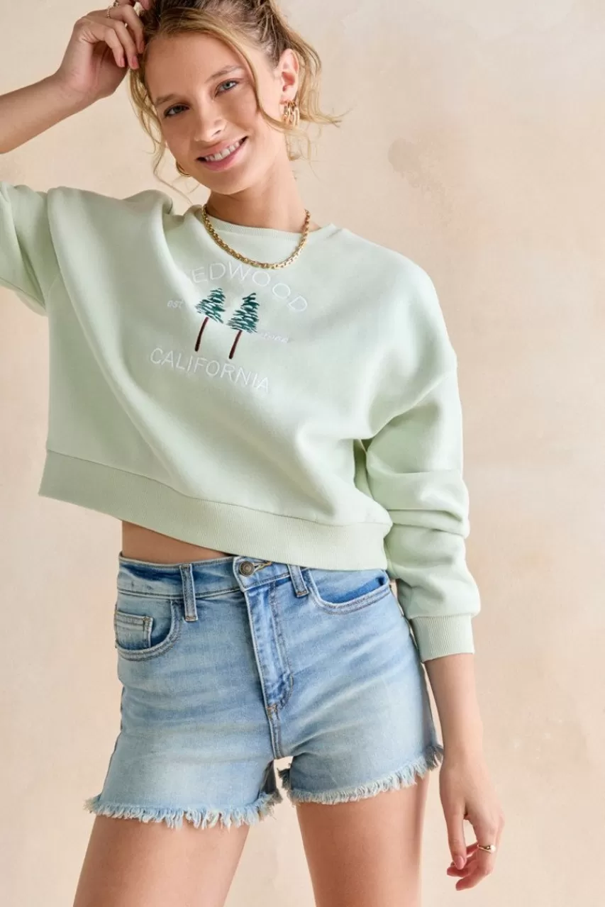 Francesca's Alison Redwood California Sweatshirt