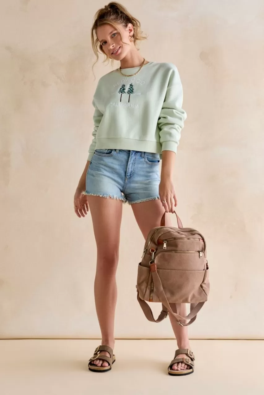 Francesca's Alison Redwood California Sweatshirt