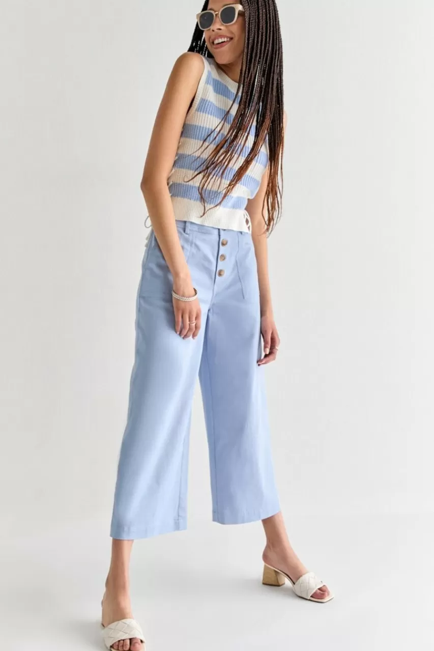 Francesca's Alissa Button Front Pants