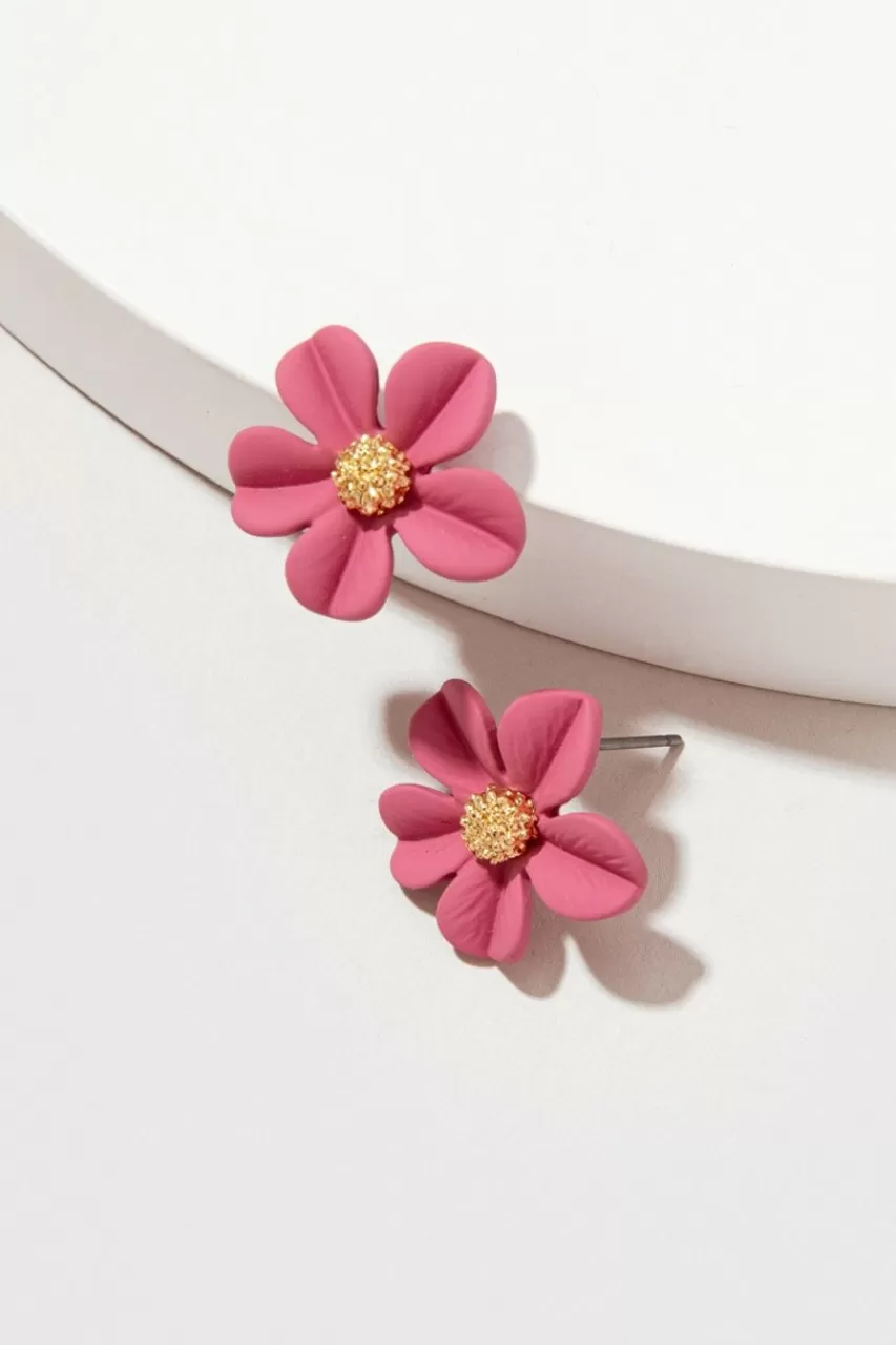 Francesca's Alisya Flower Stud Earrings