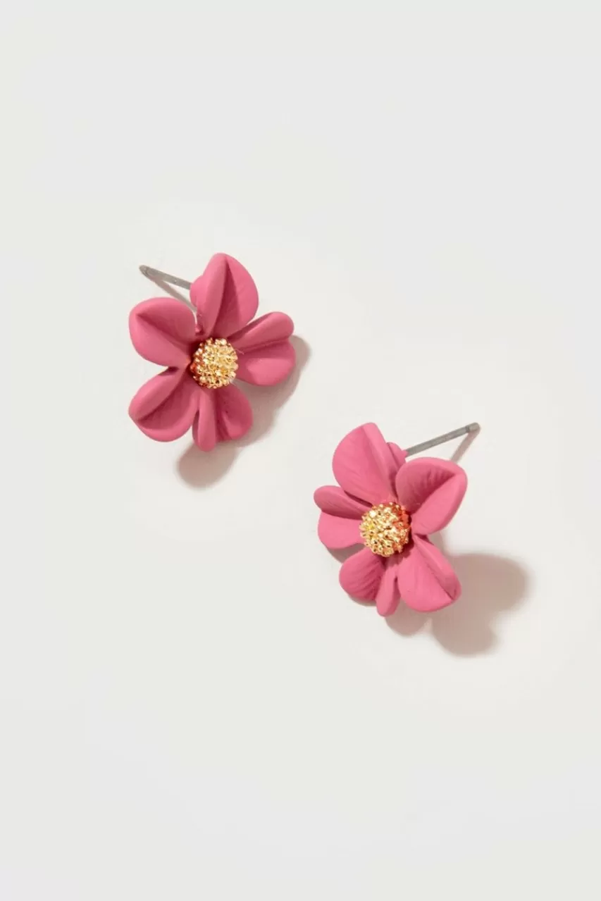 Francesca's Alisya Flower Stud Earrings