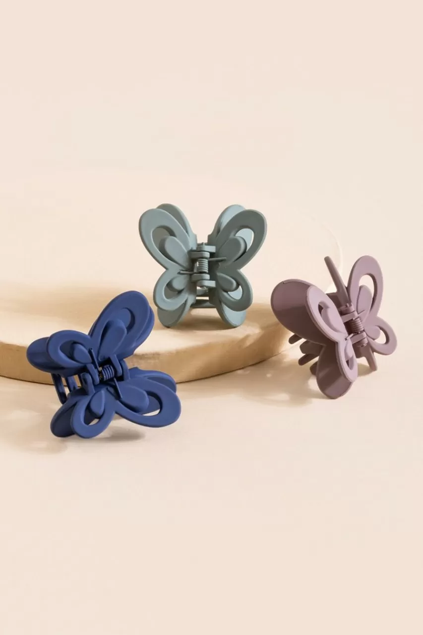 Francesca's Allie Butterfly Claw Clip Set