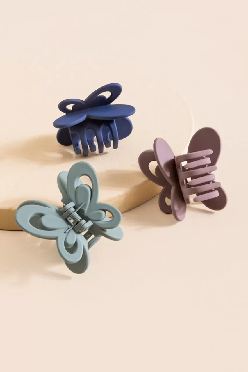 Francesca's Allie Butterfly Claw Clip Set