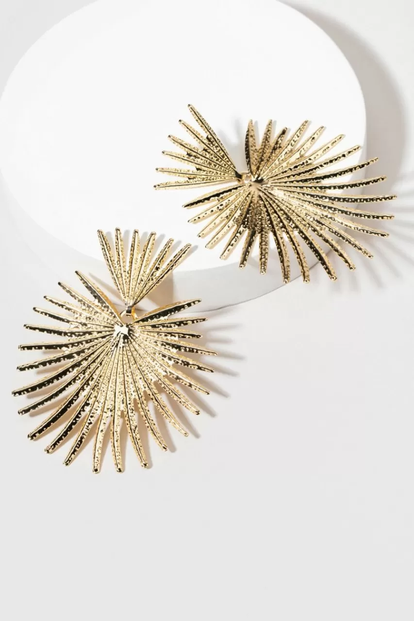 Francesca's Amelia Fan Drop Earrings