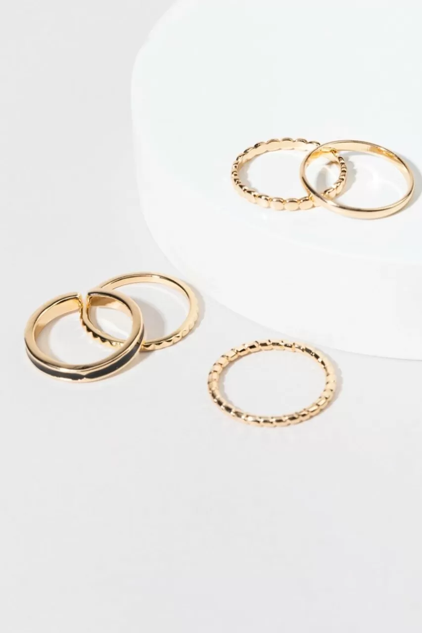 Francesca's Amoura Enamel Band Rings