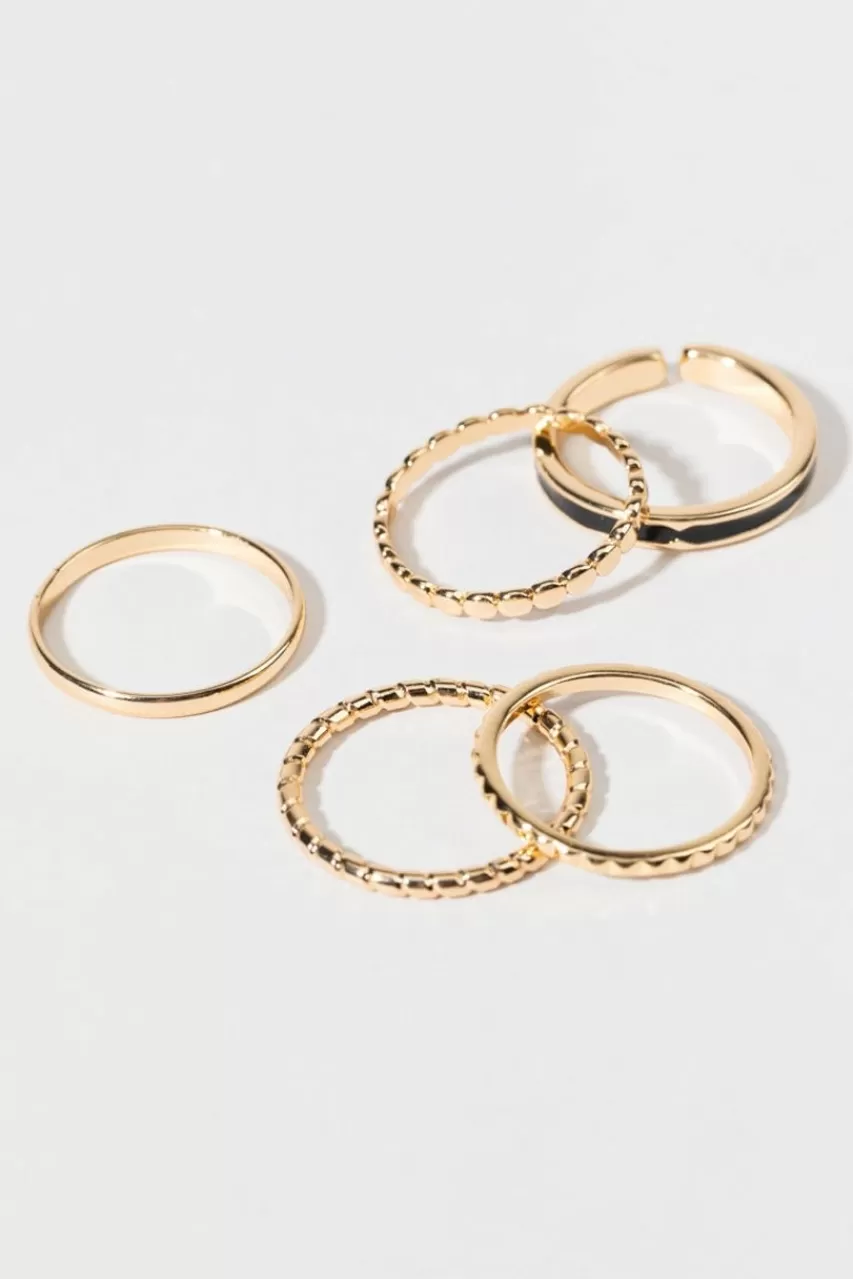 Francesca's Amoura Enamel Band Rings
