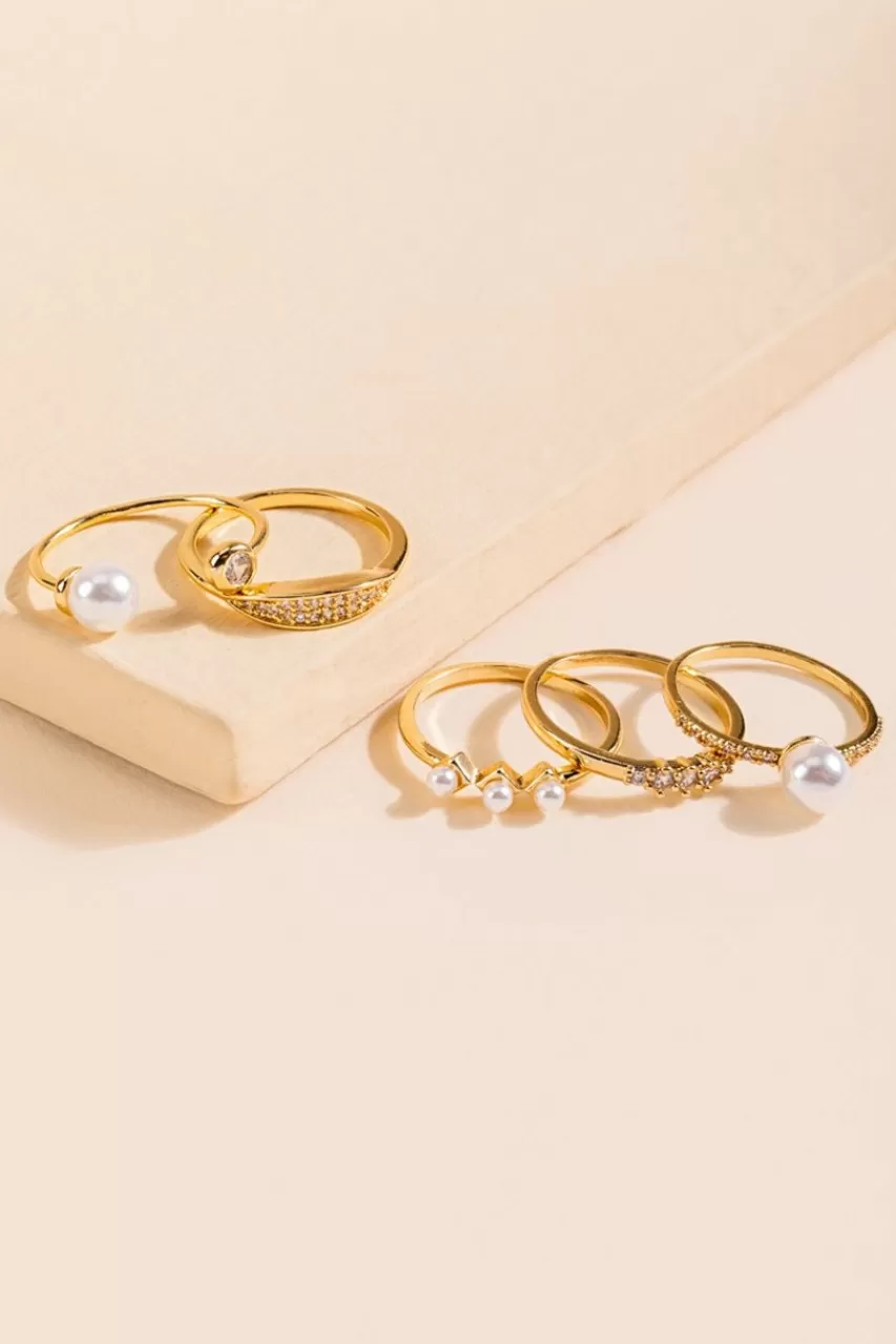 Francesca's Andrea Dainty Ring Set