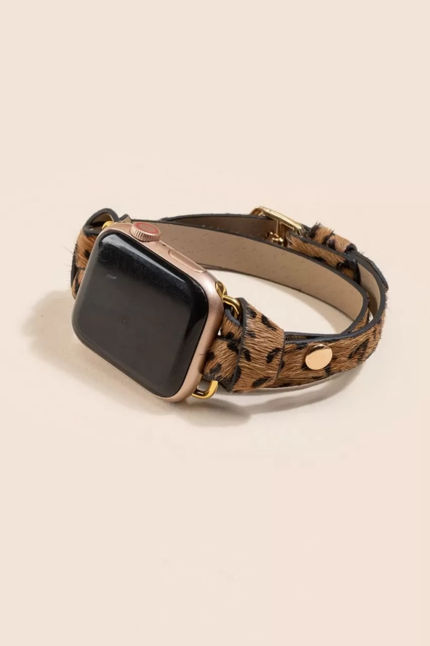 Francesca's Angelica Leopard Wrap Watch Band
