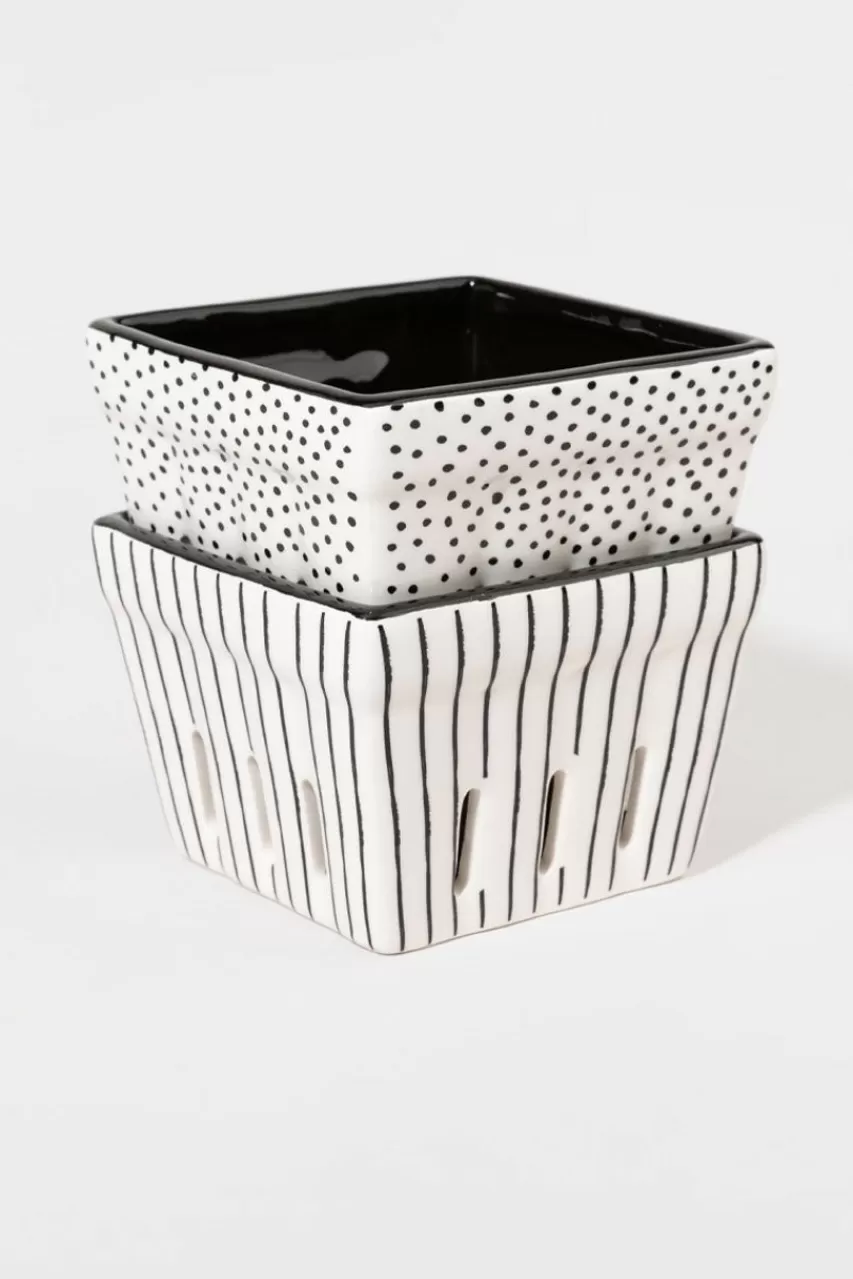 Francesca's Angie Ceramic Berry Basket Set