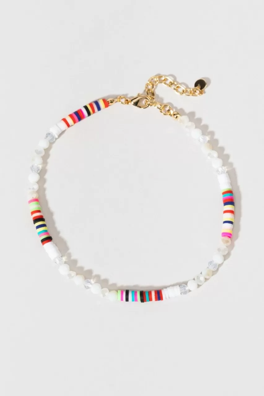 Francesca's Anne Block And Pearl Anklet