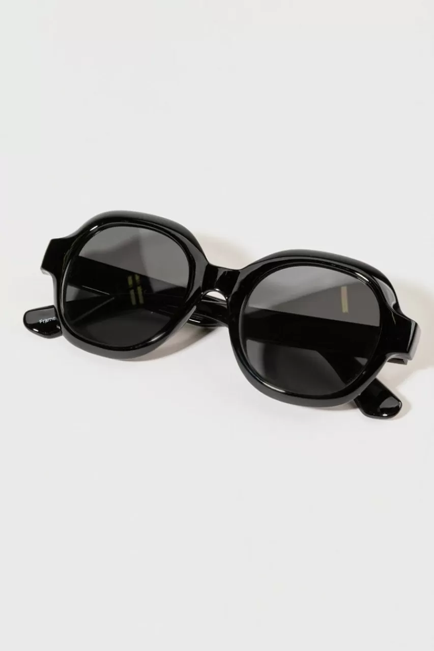 Francesca's Audrey Round Chunky Sunglasses