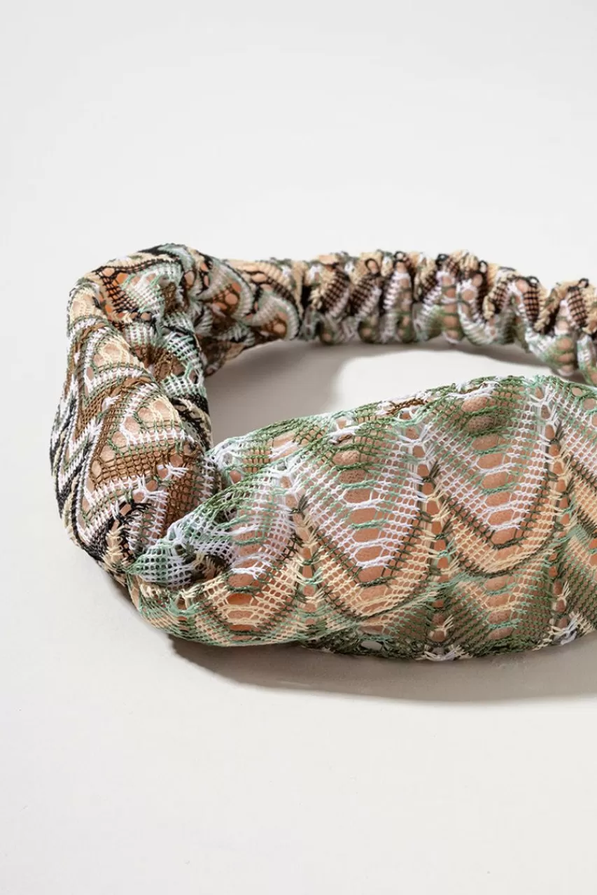 Francesca's Aura Neutral Chevron Headwrap