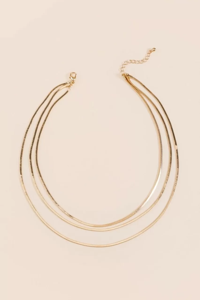 Francesca's Ayu Snake Chain Layered Necklace