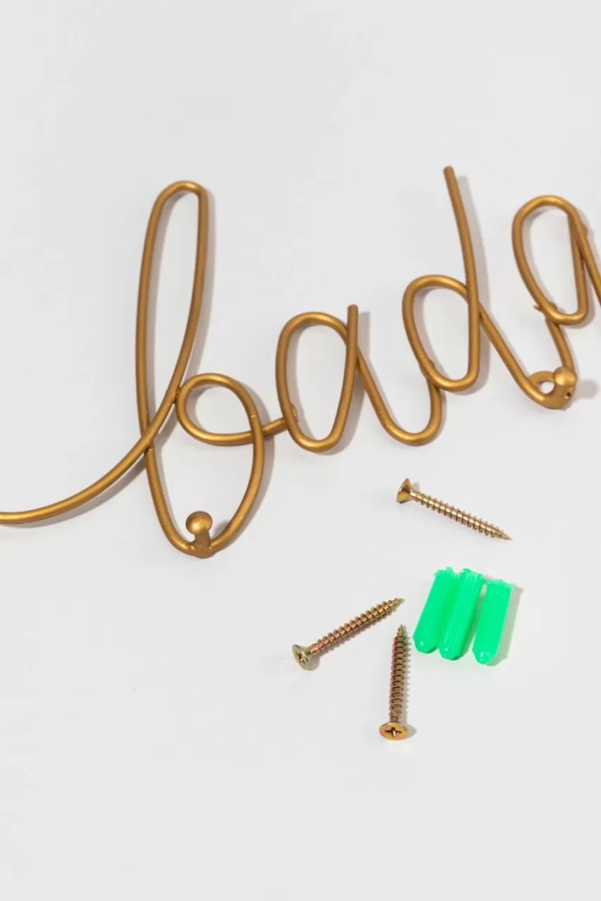 Francesca's Badass Metal Hook Rack