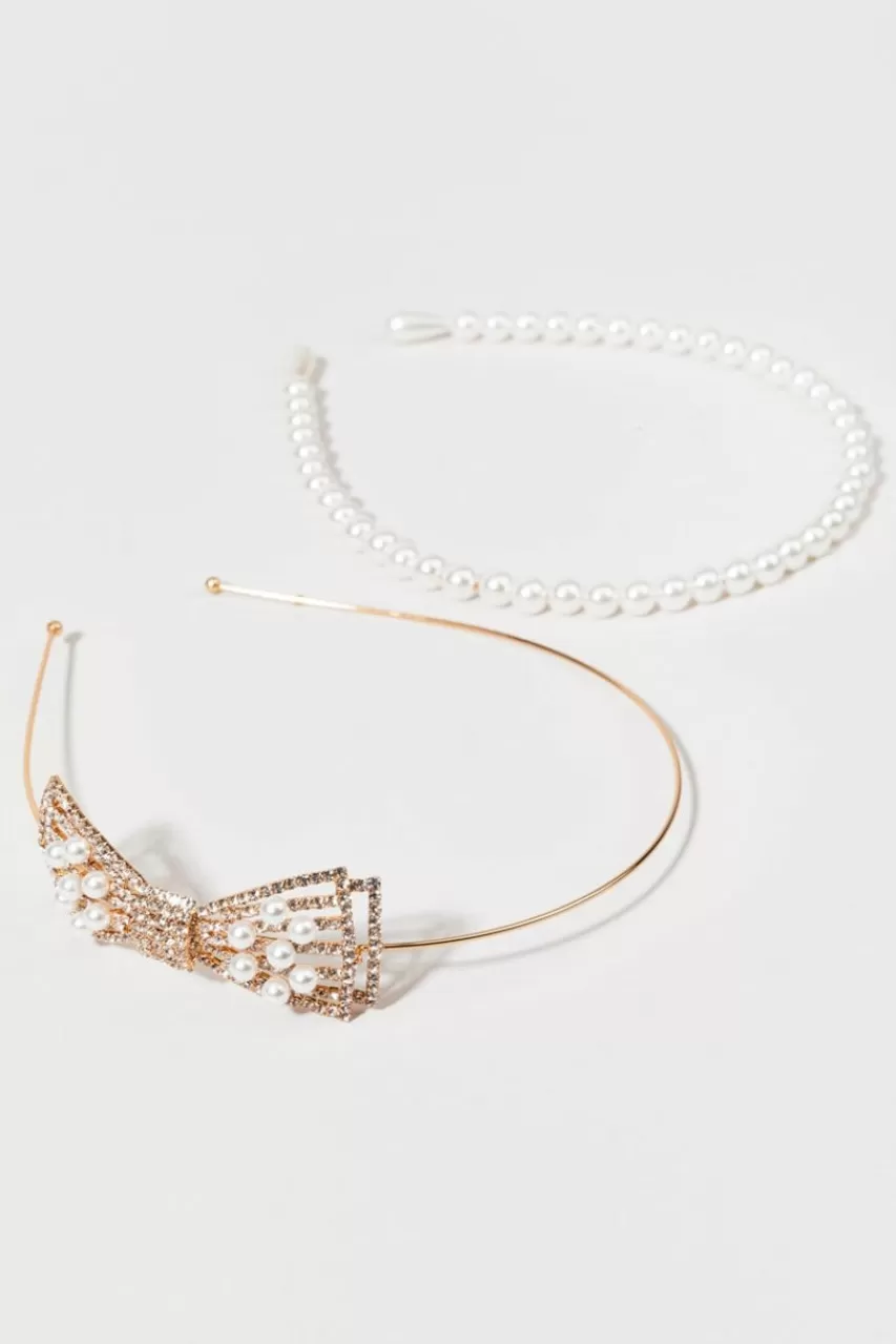 Francesca's Becky En Pearl Headband Pack