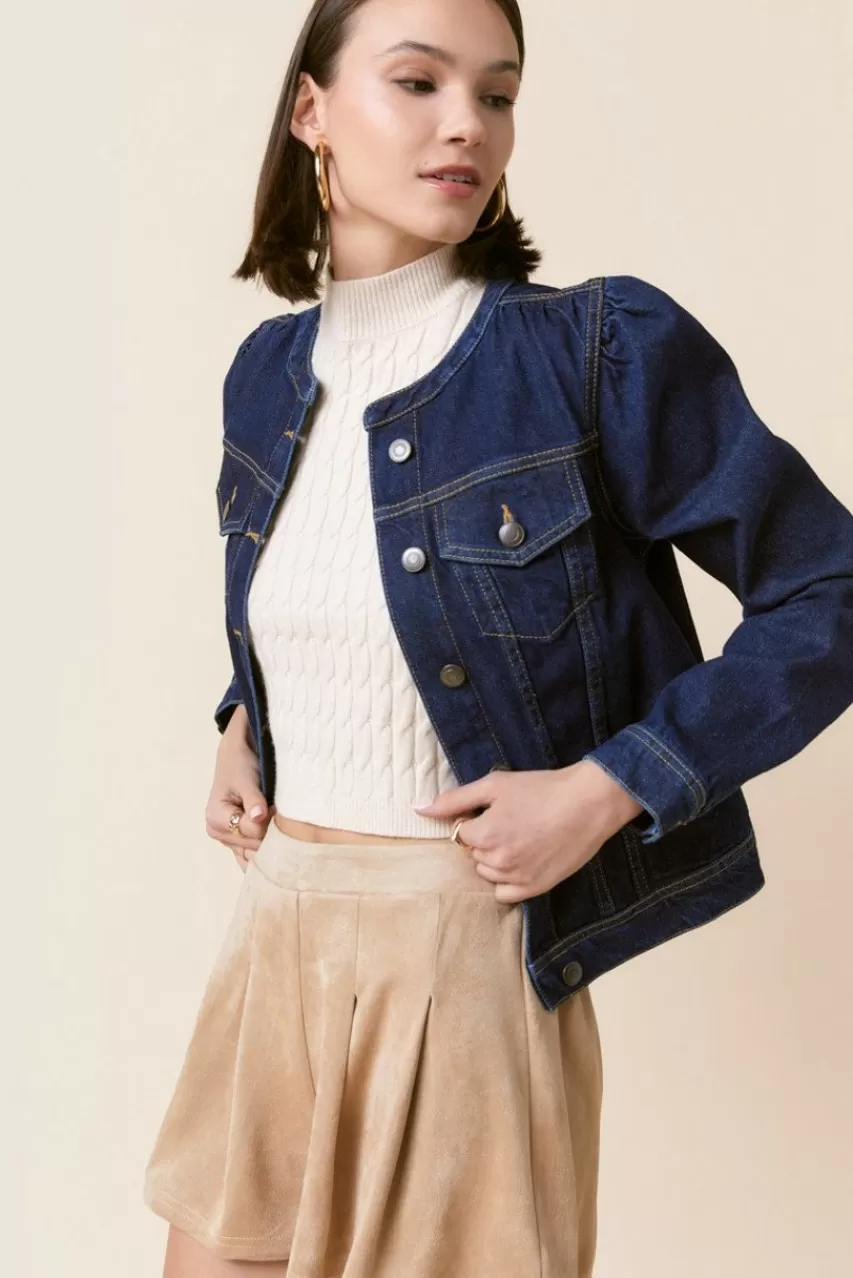 Francesca's Bertha Fem Denim Jacket