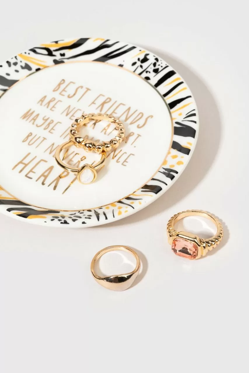 Francesca's Best Friends Animal Print Trinket Dish