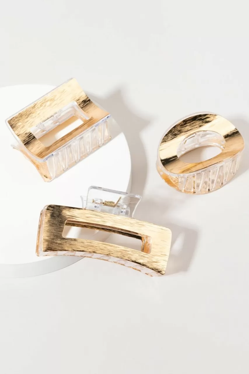 Francesca's Beth Multi Shape Hair Claw Pack