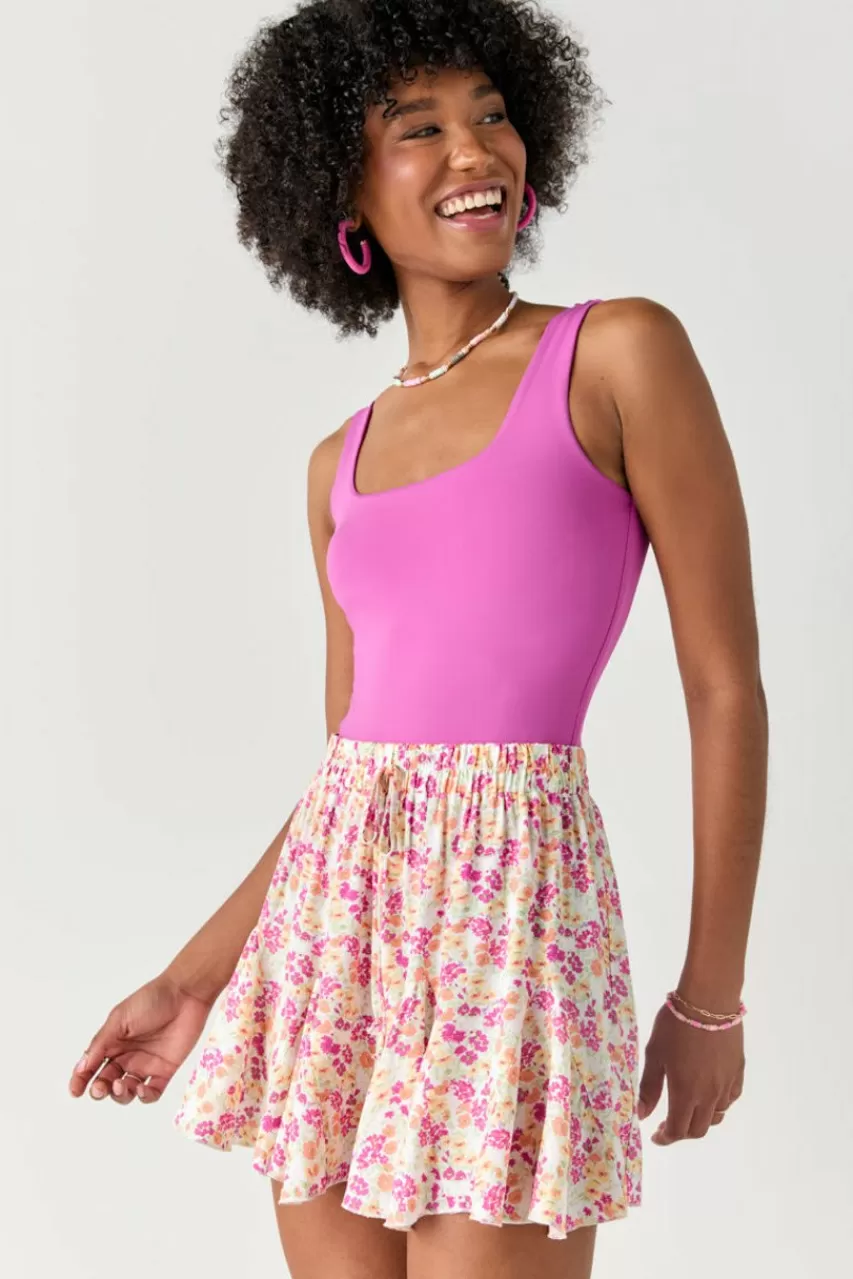 Francesca's Betty Floral Flowy Mini Shorts