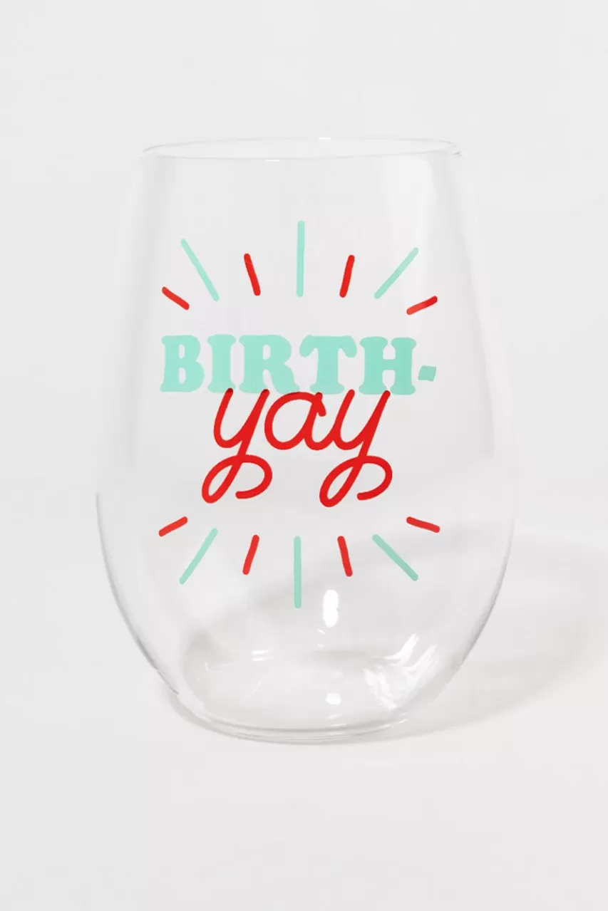 Francesca's Birthday Wine Glass