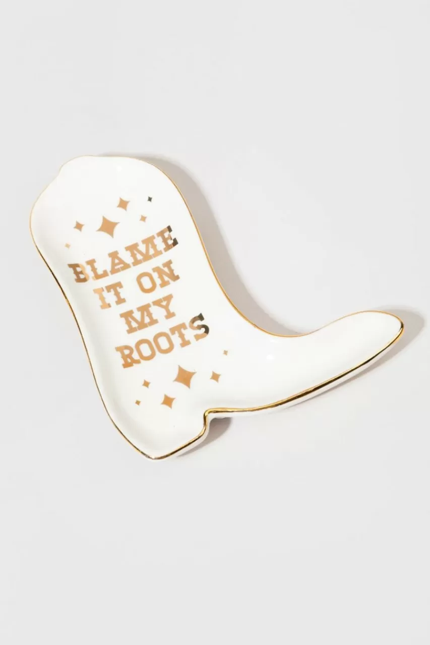 Francesca's Blame It On My Roots Cowboy Boot Tray