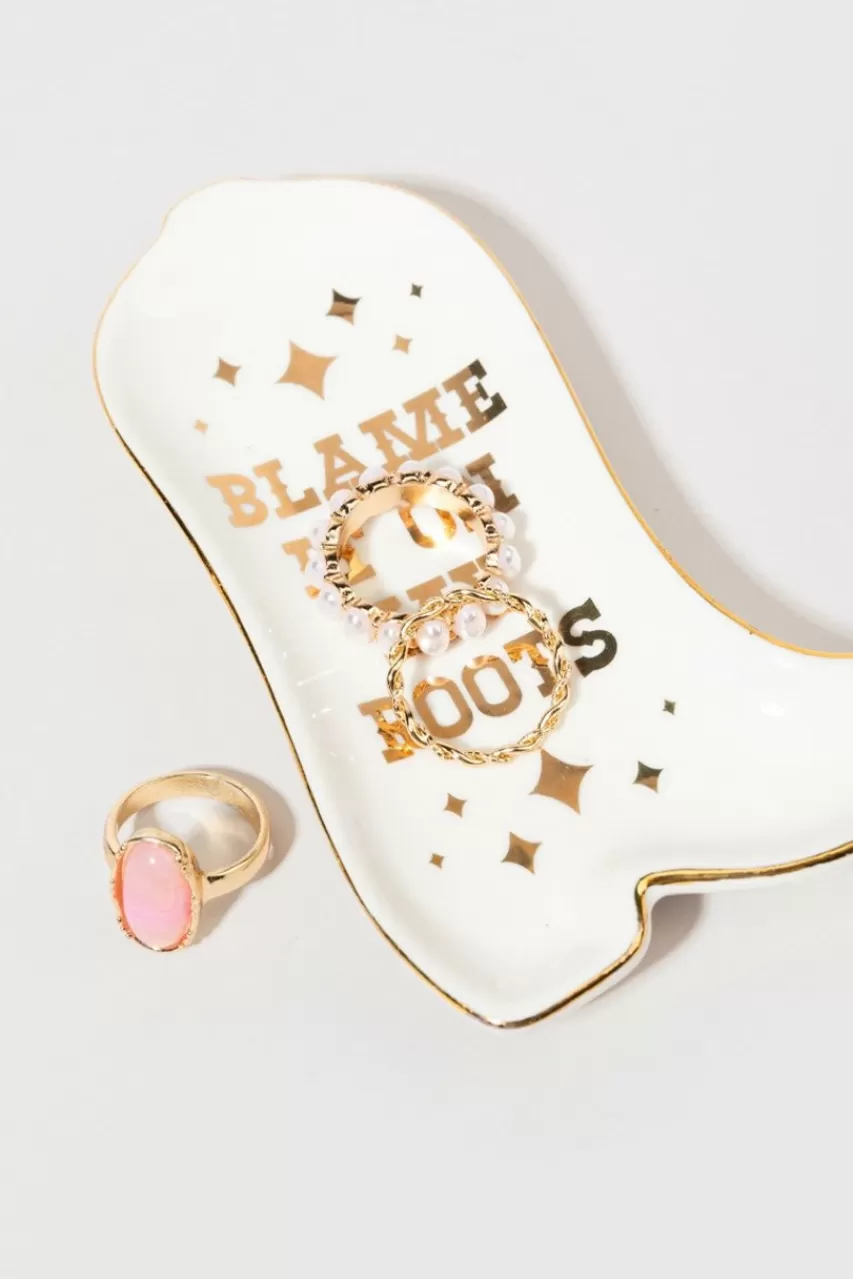 Francesca's Blame It On My Roots Cowboy Boot Tray